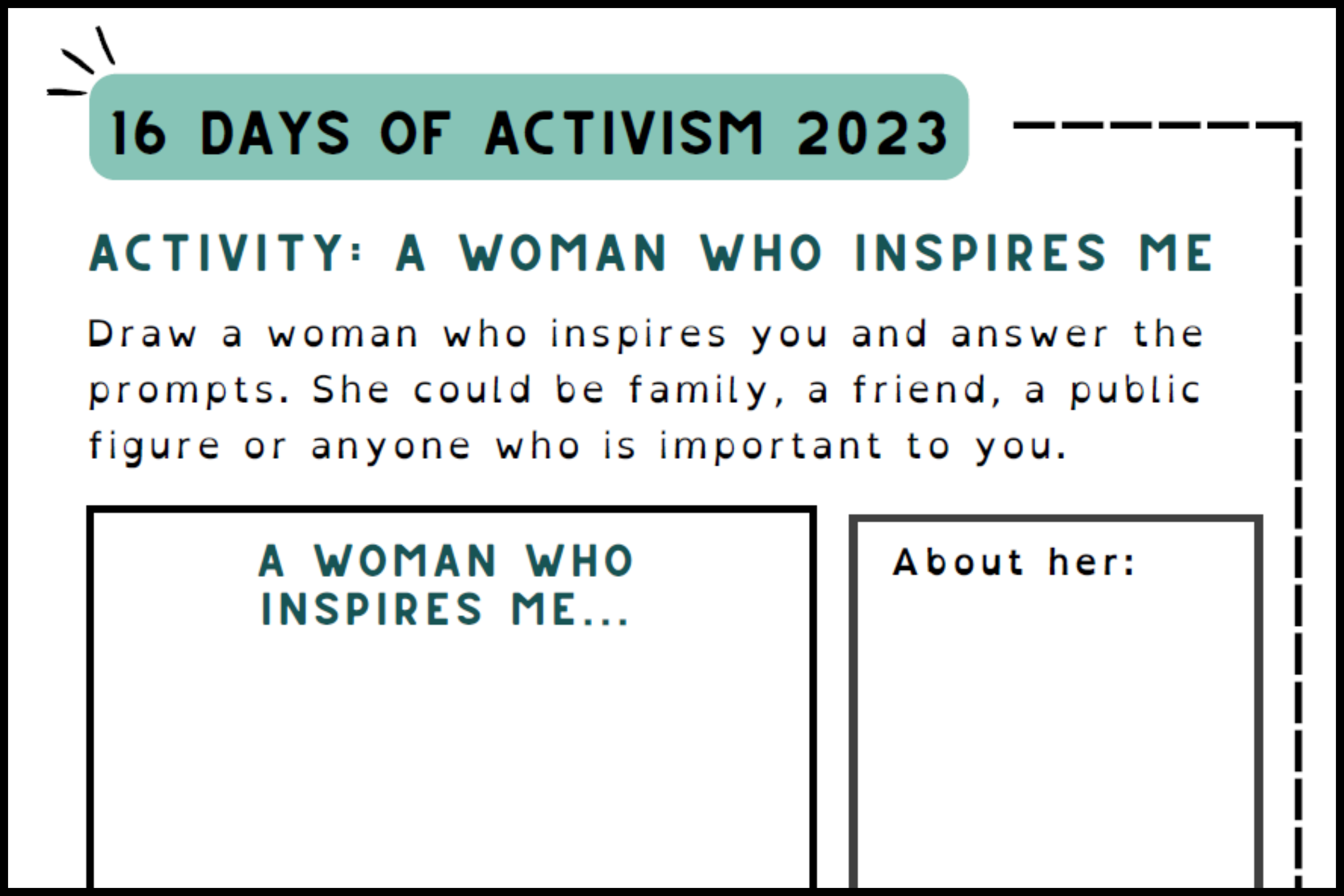 16 Days of Activism 2023 – Inspiring Women