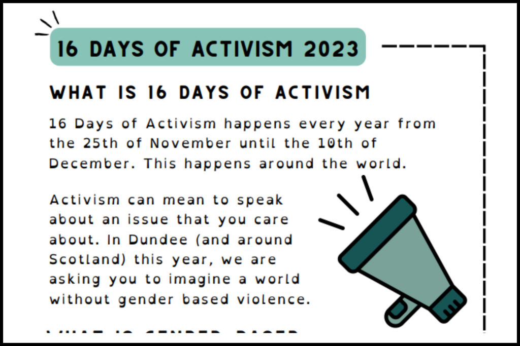 16 Days of Activism 2023 Information
