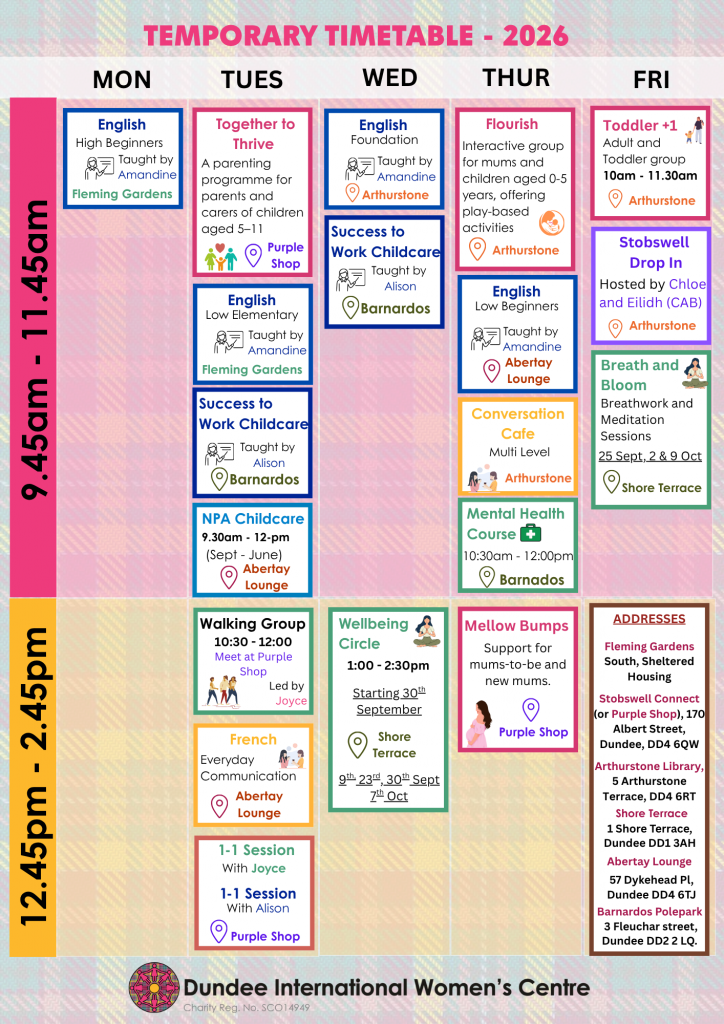 Temp Timetable - 2026